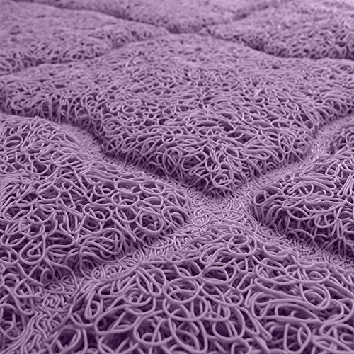 Premium Large Cat Litter Mat 35" x 23", Traps Messes, Easy Clean, Durable, Phthalate Free, Litter Box Mat with Scatter Control - Soft on Kitty Paws