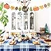 Give Thanks Garland for Thanksgiving Decorations - Pre-Assembled, No DIY Required | Happy Thanksgiving Banner Sign Garland | Thanksgiving Fall Decorations for Mantle, Dinner Table | Fall Autumn Décor