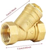Hilitand 1" BSPP Brass Sieve Filter Valve Female Thread Female Connector view 2