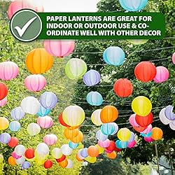 Mudra Crafts Silver Paper Lanterns with Lights