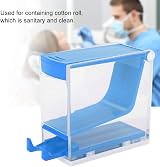 Agatige Dental Cotton Roll Holder Dispenser Organizer with Nonslip Base Blue view 3