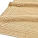 Superior Hotel & Spa Quality Bath Mat Set of 2, Made of Long-Staple Combed Cotton, Durable and Washable Bathroom Mat 2-Pack - Toast, 22