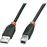 LINDY 41741 0.5 m Type A to B USB 2.0 Cable - Black