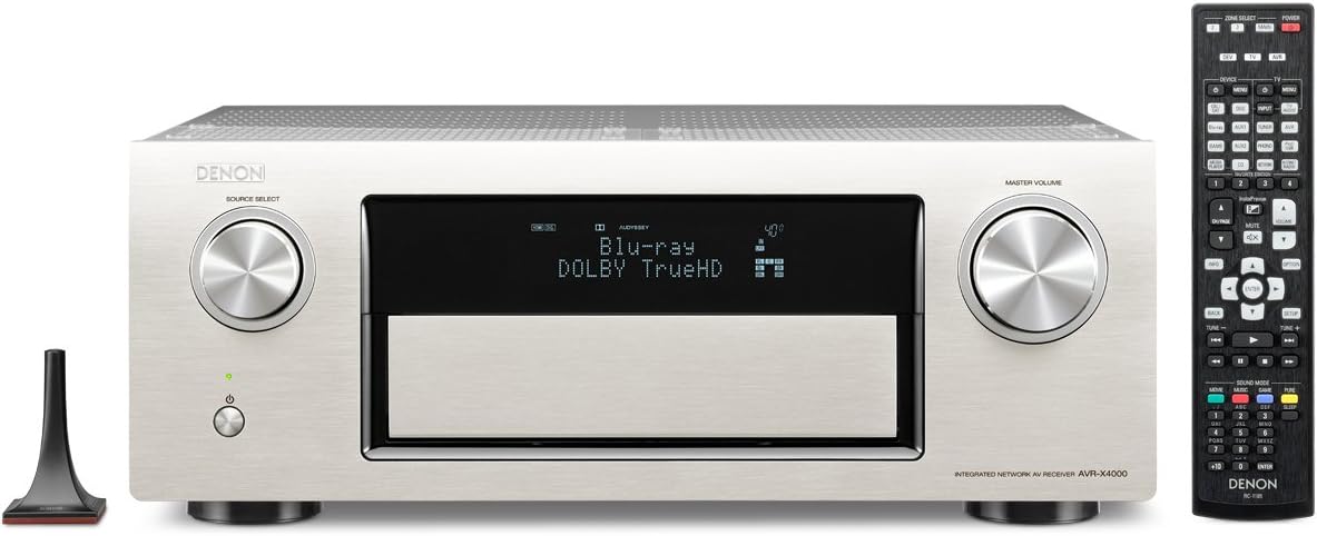 Denon Avr X4000 Bk 7 2 Surround Netwerk Av Receiver Internetradio 4k Video Airplay 3x Hdmi Dlna Hd Audio 200 Watt Zilver Amazon Nl Elektronica