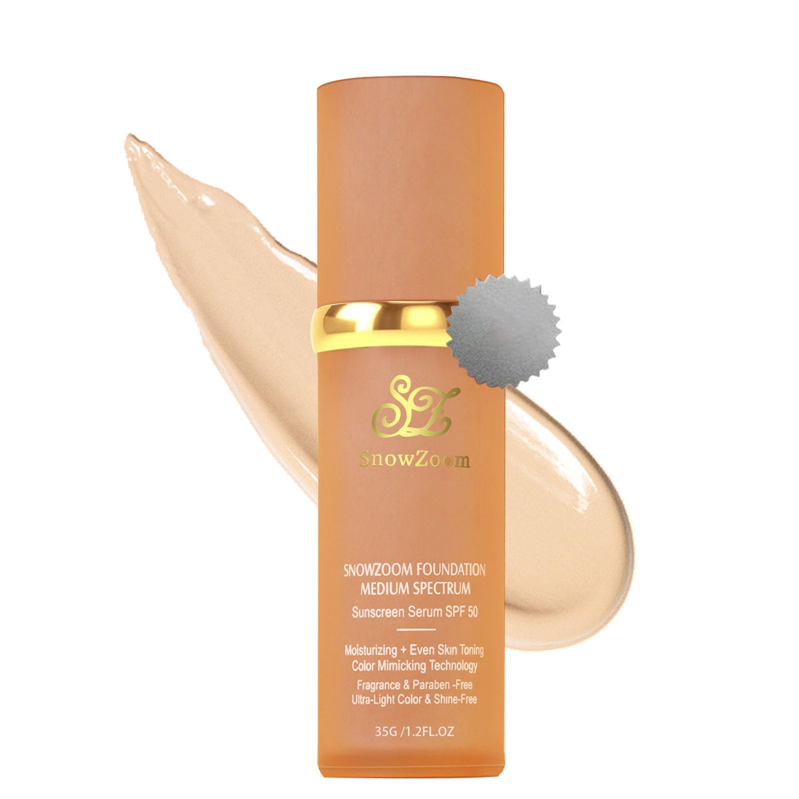 Photo 1 of Bio Color Changing Foundation 4 in 1 Makeup-Medium/Light Spectrum with SPF 50+,Hydrating Longwearing & Waterproof, for Sport, Dancing (light Spectrum-suitable for fair-skinned people, 1.2 oz) EXP 10/2/28
