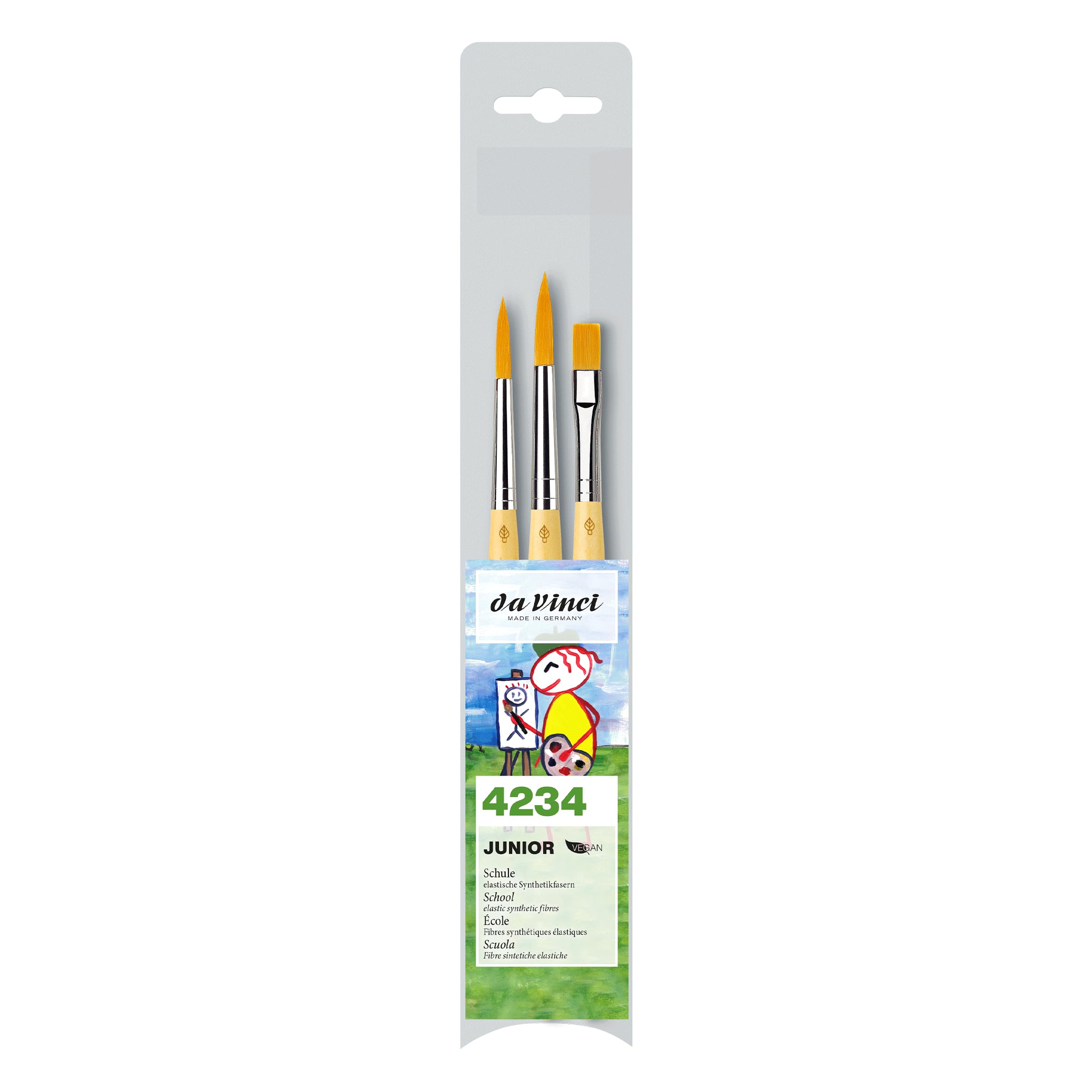 Da Vinci 4234 Series Brush Set, Bristle, Yellow/Black/White, 30 x 30 x 30 cm — image 1