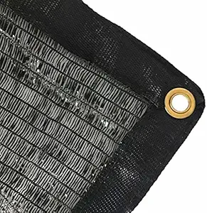 casidy 50% Black Sun Mesh Shade Cloth Taped Edge with Grommets 12ft x 10ft