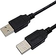 USB Male to Male ,USB 2.0 Cable Type A Male to Type A Male (25FT,Black)