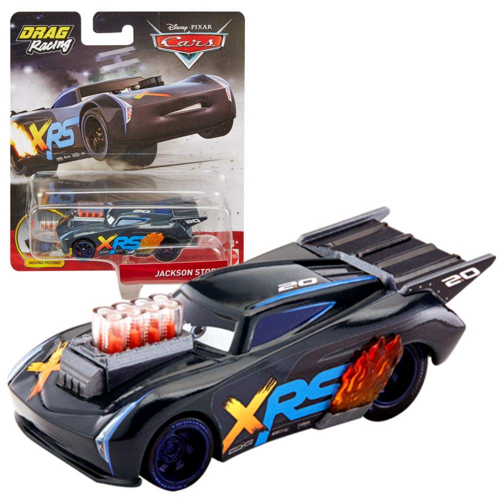 Disney Drag Racing Edition Selection Cars | Cast 1:55 Vehicles | Mattel, DXV29N Cars 3 Single:Jackson Storm