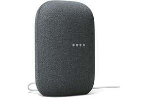 Google Audio Bluetooth Speaker - Wireless Music Streaming, Powerful Sound, Assistant Built-in, Wi-Fi and Bluetooth Connectivity, Smart Home Control, Stereo Pairing (Charcoal)