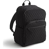 Vera Bradley Women's Premium Cotton Large Bancroft Backpack, Moonless Night, One Size