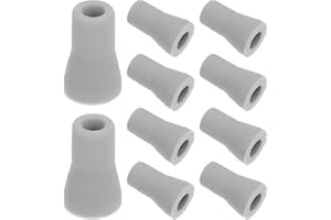 10pcs Saliva Ejector Snap Tip Adapter - Silicone Tube Convertor for Oral Care, Grey