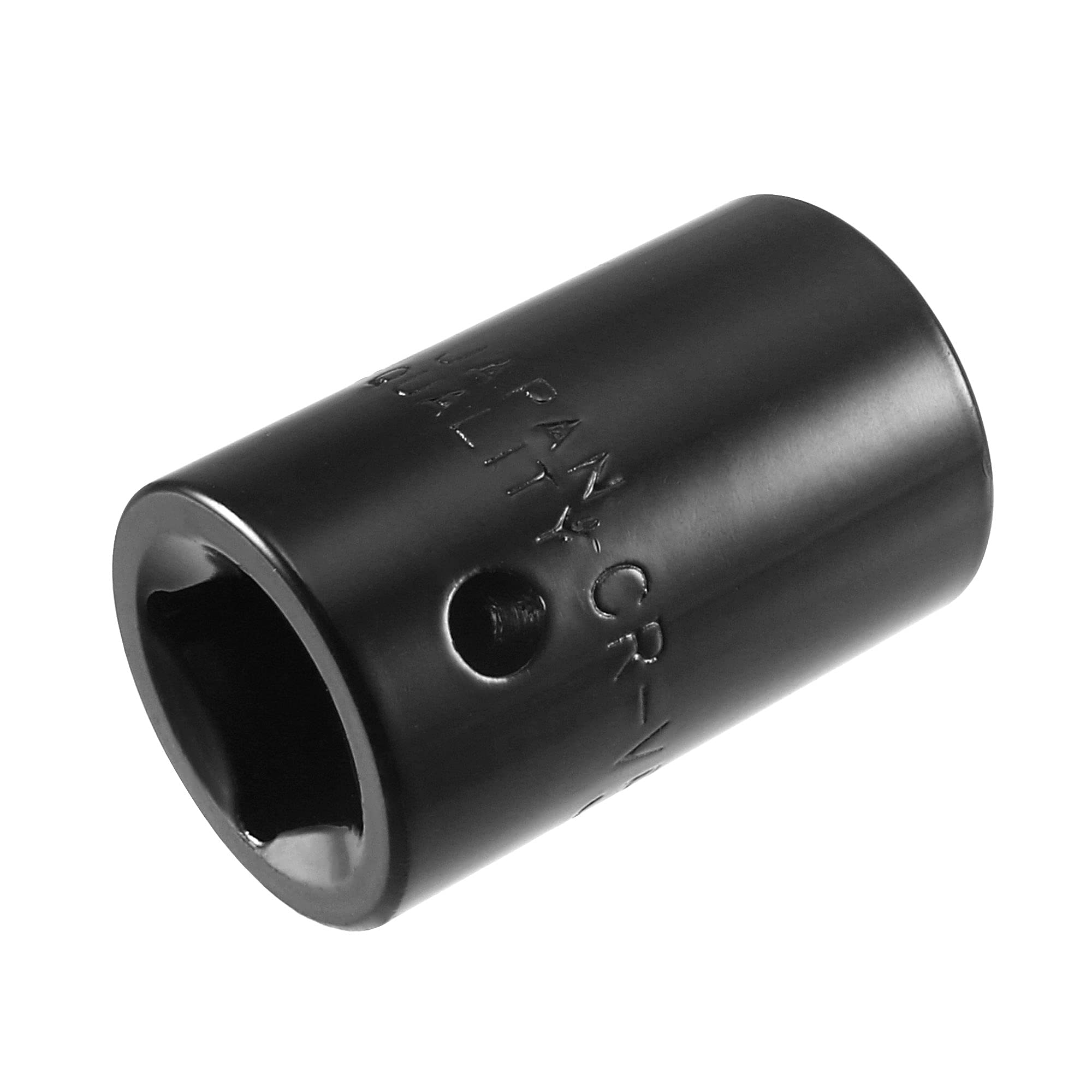 sourcing map 1/2-Inch by 5/8-Inch 6-Point Impact Socket, CR-V Steel, Shallow SAE Sizes