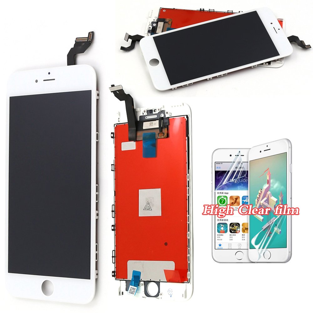 100% High Brightness Quality for iPhone 6 6s 8 4.7 LCD Display LCD Touch Screen Digitizer Assembly for IPhone 8 Plus Replacement