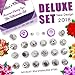 109 Pcs Russian Piping Tips Set - Cake Decorating supplies Gift Box With 109 Baking Supplies Set +22 Icing Nozzles+25 Cupcake Cups +50 Frosting Pastry Bags +5 Brushes+3 Couplers +User Guide & Rose Kit