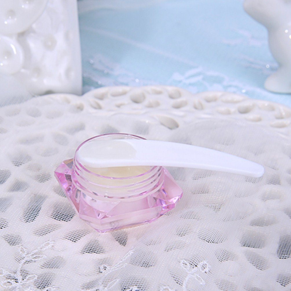 Face Cream Spatula，TAROMAING 100 PCS Mini Disposable Curved Cosmetic