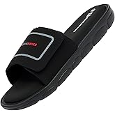 Alpine Swiss Gabe Men's Cloud Slide Sandals | Ultra-Comfortable Shock-Absorbing Foam Insole with Arch Support | Adjustable Strap Waterproof Anti-Slip Traction | Great for Recovery Gym Shoes