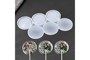 mostsom 3D Round Lollipop Mold Silicone Candy Mold DIY Manual Candy Creative Jewelry Popular Color Silicone Lollipop Mold 2PC