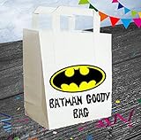 AK Gifts Superhero Party Bags Pack of 6 (Party Bag, Batman) (7 - 10 BUSINESS DAYS DELIVERY FROM UK)