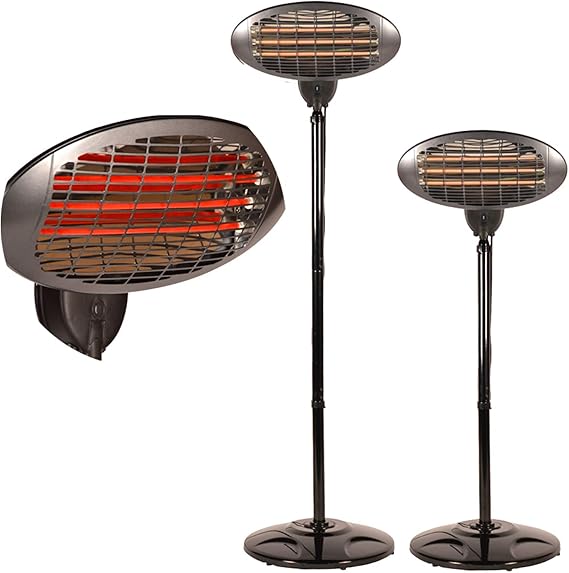 DRULINE Infrared Heater Stand Heater Patio Radiator Remote Control