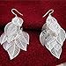 One Pair Unique Bohemia Nine Leaves Long Fashion Dangle Earrings For Girls Silver