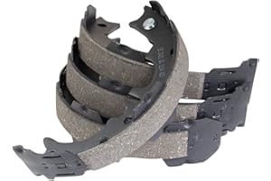TRQ Rear Parking Brake Shoe Set Compatible with 2008-2013 Toyota Highlander