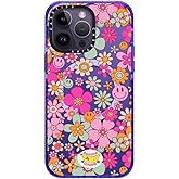 CASETiFY Impact iPhone 14 Pro Max Case [4X Military Grade Drop Tested / 8.2ft Drop Protection/Compatible with Magsafe] - Groovy Pattern Clear - Peri Purple
