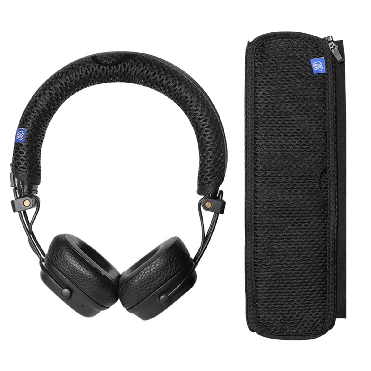 Taoricen Headband Cover for Marshall Major IV/III Headphones, Washable Headband Protective Case, Breathable Mesh Headband Hook Protector (Black)