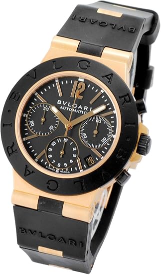 Amazon ブルガリ Bvlgari 腕時計 ディアゴノ アルミニウムクロノグラフ ゴールドモデル Ac38gvd Yg ラバー 中古品 メンズ腕時計 腕時計 通販