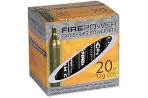 SWISS ARMS Firepower SoftAir CO2 Cartridge, 20 Pack