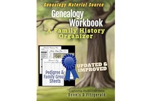 Genealogy Workbook: A Family History Organizer for Reasearch on Ancestry.com Famiy Tree with Genealogy Charts and Forms for G