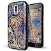 Moto G4 / G4 Plus Case, Lizimandu TPU Texture Pattern Case for Moto G4 / G4 Plus(Blue Flower)