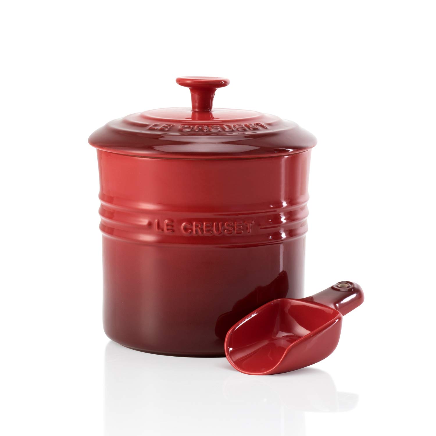 Le Creuset Stoneware Pet Food Container, 1.9 L, Cerise, 61402170600099 โ image 1