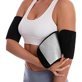 Dokelovy Sauna Arm Sleeves, Adjustable Arm Trimmers Women &amp; Men 2-Pack | Sweat Arm Wraps Toning Bands with Adjustable Straps, Compression Sauna Sleeves Arm Shaper for Workout Gym Yoga Running