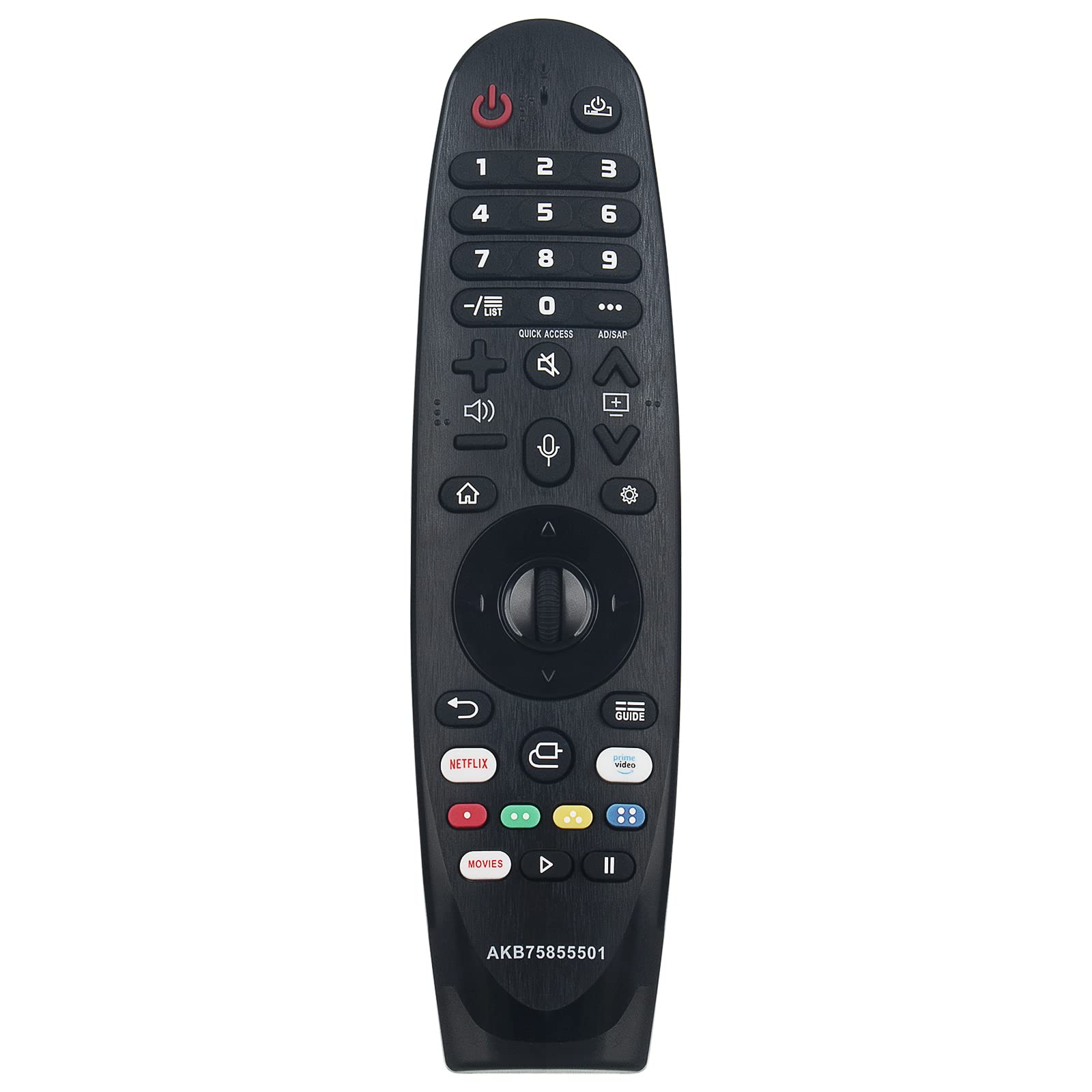 AULCMEET AKB75855501 New Replace Remote Control Work for LG AKB75855501 MR20GA 50UM7600PLB OLED77W9PLA 43UN73006LA 50UN73006LA 65UN73006LA 50UN81006LB 43UN80006LC OLED55CXPUA 65NANO996NA 75NANO996NA