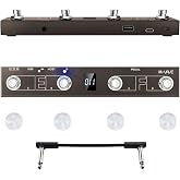 M-VAVE Chocolate Plus Chocolate Wireless MIDI Controller, Bluetooth Pedal Footswitch MIDI Wireless Pedal with Footswitch Topper &amp; Audio Cable