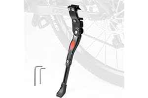 ROCKBROS Bike Kickstand Adjustable Aluminum Alloy Kickstand Bike Side Kickstand Bicycle Adults Kick Stand for 22" 24" 26" 28"