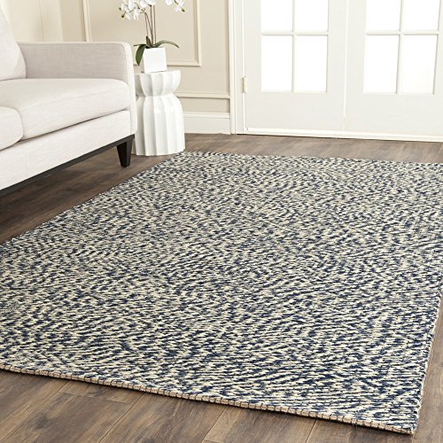Safavieh Natural Fiber Collection NF448C Double Weave Blue