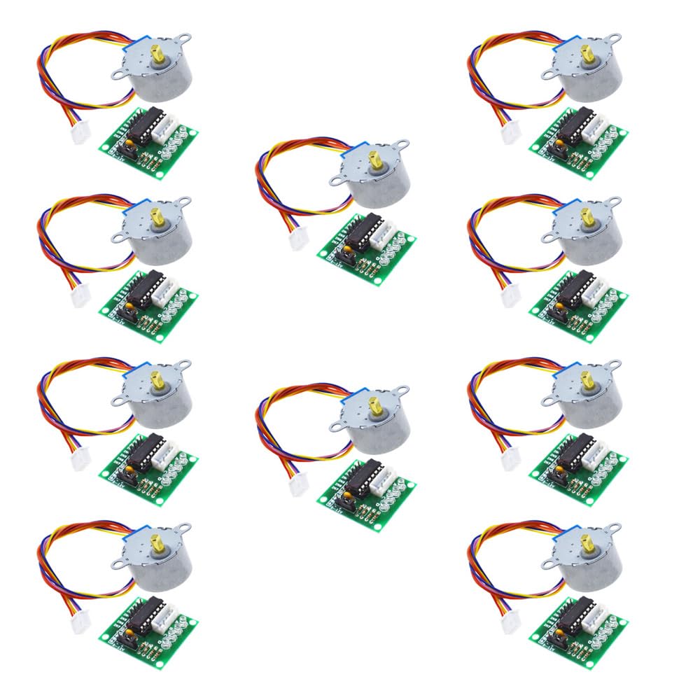 Photo 1 of 10sets 28BYJ-48 ULN2003 Stepper Motor ULN2003 Driver Module with Cable