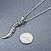 Aoiy Men's Stainless Steel Biker Pendant Necklace, 24