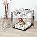 AmazonBasics Double-Door Folding Metal Dog Crate - Small (24x19x18 Inches)