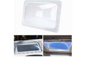 XMK 18" x 26" RV Skylight Replacement Cover for Camper Trailer Motorhome Roof, RV Shower Skylight Cover Outer Dome Fit 14" x 22" Openings, Impact Resistant, Clear