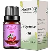 MAEELOU Cherry Fragrance Oils, 0.33 Fl Oz Essential Oils for Diffuser, for Humidifiers, Long Lasting Scented Oils for DIY Can