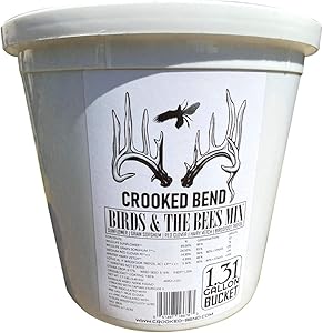 Birds & The Bees Blend | 8lb Food Plot Seed Mix | Grain Sorghum Peredovik Sunflowers Red Clover Forage Sorghum Trophy Rape | Turkey Dove Pheasant Quail Deer Ducks Geese Honey Bee