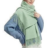 PFLife 80''*27'' Wool Scarf for Women Cashmere Touch Ladies Scarves Gift Box Shawls and Wraps Winter Thick Oversized Scarf