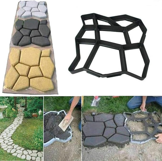 Concrete Stepping Mold Cobblestone Walkway Maker Patio