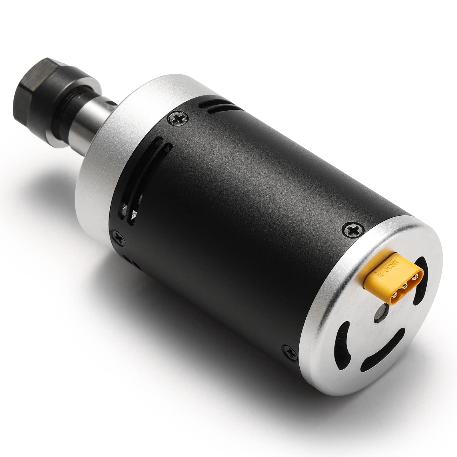 CNC Brushless Motor DC Spindle Kit 24V 12000rpm with Drive Board & Collet Holder Installed, Perfect for 3018-PRO CNC Machine