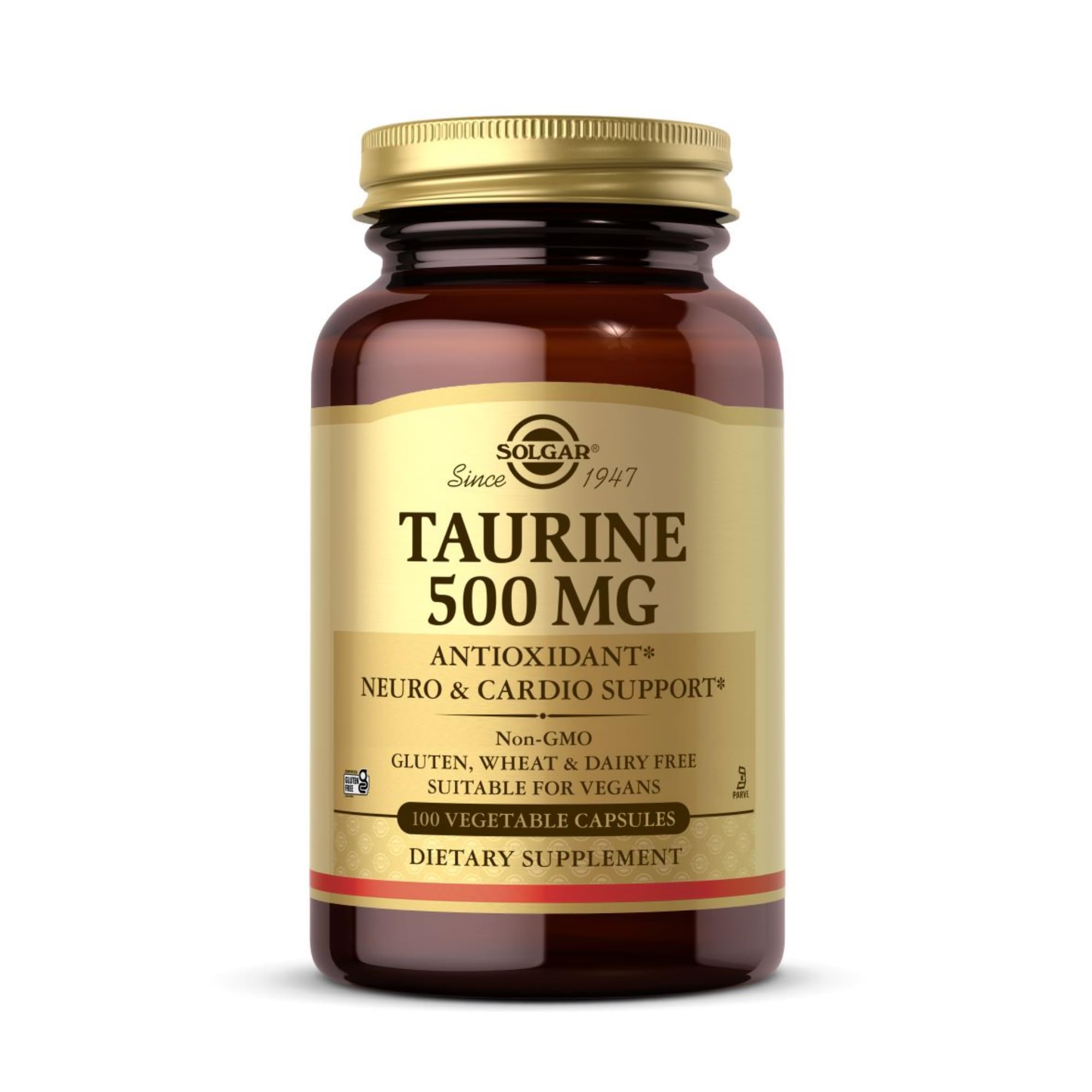 Taurine 500 mg Vegetable Capsules