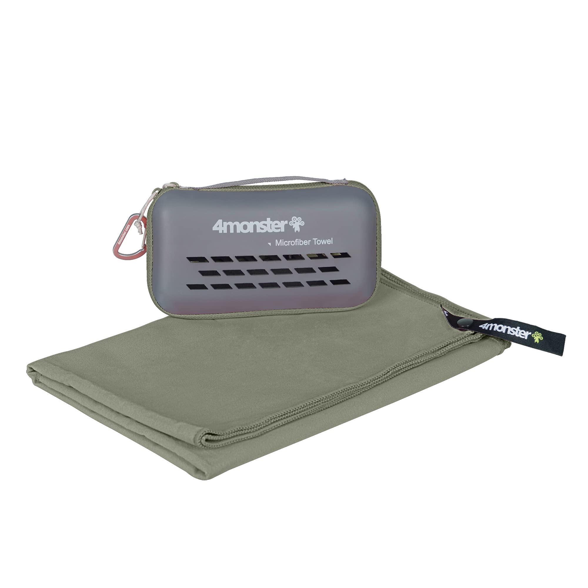 4Monster スポーツタオル アウトドア マイクロファイバー コンパクト 速乾 ジム フェイス スイミング 旅行 バス商品画像