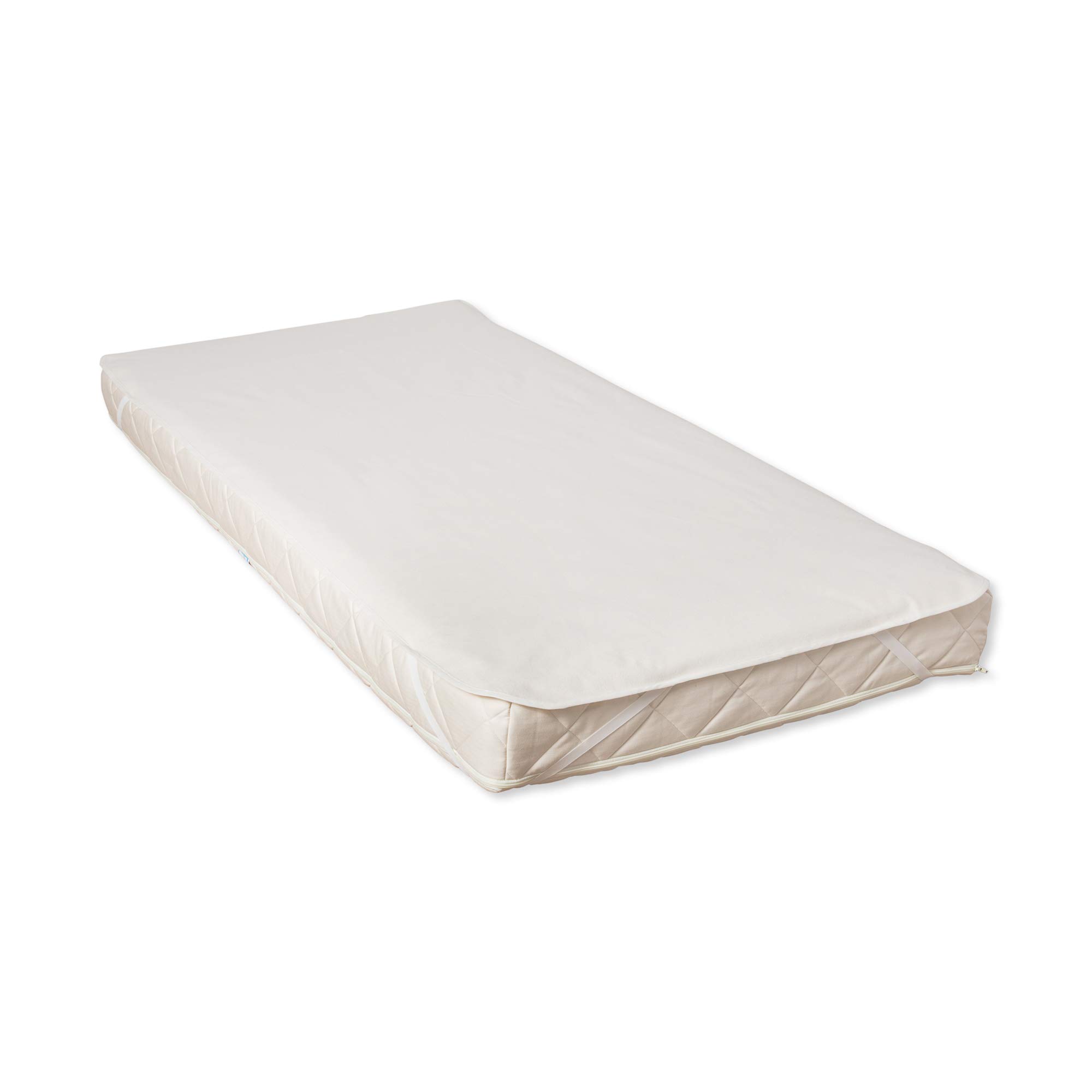 Naturalmat Organic Waterproof Cot Bed Mattress Protector 140x70, Breathable Organic Cotton Mattress Protector Waterproof 140cm x 70cm, Natural Mat Cot Mattress Protector 140 x 70 cm โ image 1